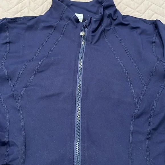 90 Degree By Reflex Women's Navy Full Zip Long Sleeve Jacket/NWT/Large - Picture 5 of 10